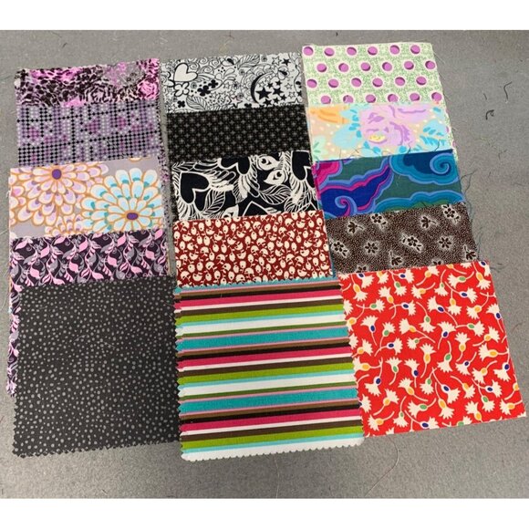 35 Pieces Precut 5" Cotton Quilting Fabric Squares - Sweet Remembrance Dawn Char - Picture 9 of 12